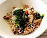 簡単糖質オフ☆サバのオイルパスタ風蒟蒻麺作り方4写真