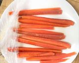 人参インゲンのひき肉ま～きまき♪作り方2写真