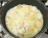 味噌と豆乳でコク旨！かぶと豚ばら肉の煮物作り方4写真