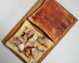 安吾のミソ漬け魚とタラの子トーストサンド作り方5写真