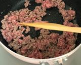 南瓜とひき肉のピリ辛炒め作り方3写真