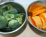 バターナッツと豚バラ肉の蒸しサラダ作り方2写真