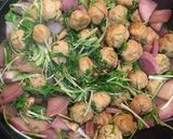 粉豆腐肉団子と紫大根と水菜の香酢煮作り方11写真