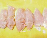 柔らか鶏むね肉のフライパン大葉チーズ焼き作り方1写真