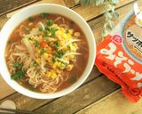 サッポロ一番でお変わり　キムチ納豆汁作り方1写真
