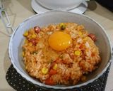 卵かけトロトロ♪卵を焼かないオムライス作り方4写真