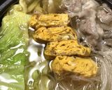 腸まで届く豚バラキャベツ卵焼き入り鍋作り方6写真