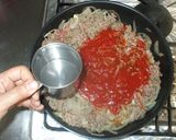 簡単ミートソースの作り方♪トマト缶パスタ作り方6写真