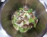 ホットクック☆あさりと菜の花リゾット作り方2写真