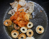 豚キムちくわとろろご飯作り方3写真