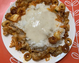 豚キムちくわとろろご飯作り方4写真