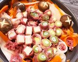 ねぎの肉巻き鍋作り方2写真