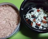 ドライトマトとツナのパスタ作り方1写真