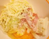 シャキシャキ長芋とベーコンのチーズチヂミ作り方2写真