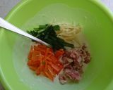 サッポロ一番塩とんこつラーメン簡単チヂミ作り方2写真