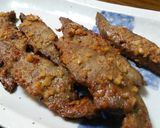豚レバーをハチミツにんにく醤油で。作り方8写真