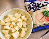ラーメンスープでポテトきのこスープ♪作り方2写真
