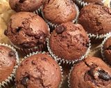 簡単且つ大量ダブルチョコミニカップケーキ作り方9写真