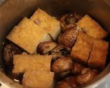 朝昼夕♪厚揚げとキノコの煮物～みそ味～作り方5写真