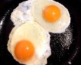 節約◎目玉焼きのパスタ作り方2写真