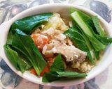 簡単時短朝食3 お餅のスープグラタン作り方2写真