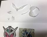 仮面ライダージオウ ダブル キャラ弁作り方2写真