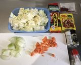 お茶漬けの素de野菜スープ作り方1写真