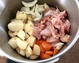 圧力鍋しみほろ時短！簡単ヘルシー肉じゃが作り方1写真
