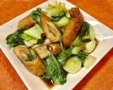 ちんげん菜とごぼう天2品でサッと甘辛炒め作り方6写真