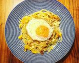 節約◎目玉焼きのパスタ作り方7写真