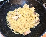 刺身の残りで作るペペロンチーノ作り方3写真