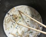 しめじのクリームパスタ作り方2写真