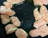 さつまいもと蓮根と鶏肉の揚げ焼き作り方5写真
