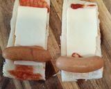 揚げ焼き!食パンでウインナーチーズドッグ作り方2写真