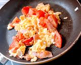 トマ玉ベーコン材料3つ♡作り方3写真