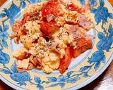 トマ玉ベーコン材料3つ♡作り方4写真