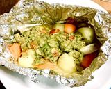 アボカドソースと鮭のホイル焼き作り方7写真