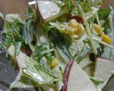 栄養満点☆りんごと水菜の簡単サラダ♡作り方3写真