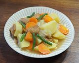 節約したい時のきつねの肉じゃが風作り方3写真