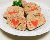 レンジで簡単！人参ハートのミートローフ作り方10写真