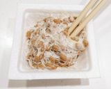 もち麦入り！キムチ納豆作り方2写真