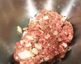 蓮根入り甘辛つくね作り方1写真
