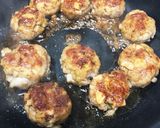 蓮根入り甘辛つくね作り方5写真