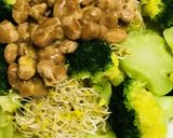 ブロッコリー＆スプラウトサラダ納豆ソース作り方4写真