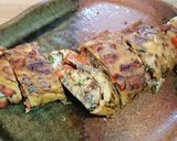 牛肩ロースの彩りオムレツ作り方6写真