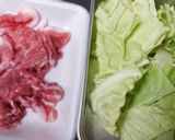 ご飯に合う♪春キャベツと豚バラの炒め物作り方1写真