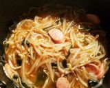 サッポロ一番しょうゆ味☆もやしワカメ丼作り方5写真
