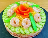 雛祭り♡子供喜ぶ可愛いちらし寿司ケーキ作り方6写真