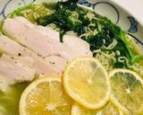 ラーメンスープ でクレソン冷製ポタージュ作り方3写真