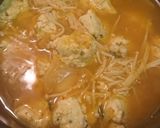 えのきたっぷりキムチ鶏団子スープ作り方5写真